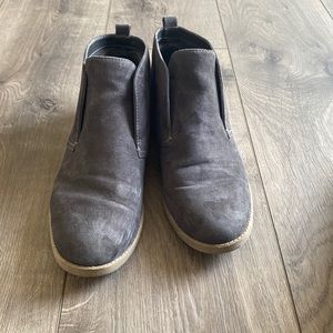 Dark grey suede flats (size 8.5)
